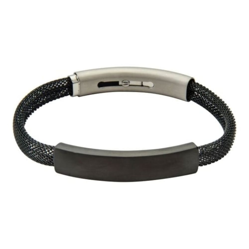Men's Slim Line Milanese Bracelet With Magnetic Clasp & Stainless Steel Feature