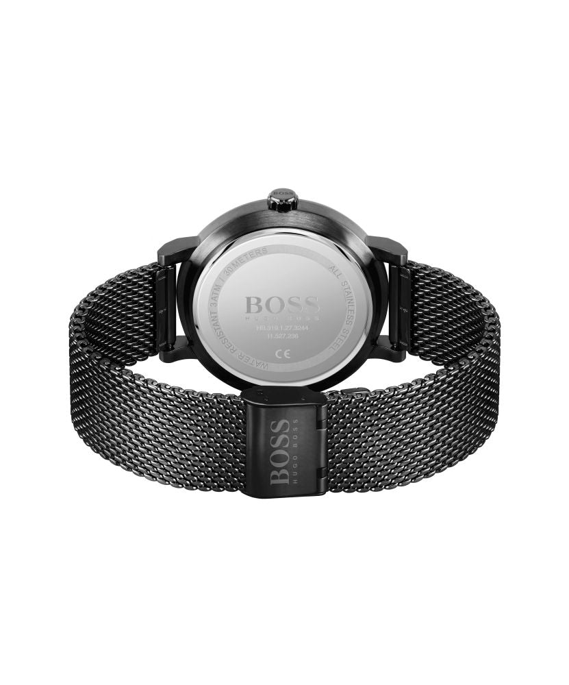 Confidence IP Black Gents Watch