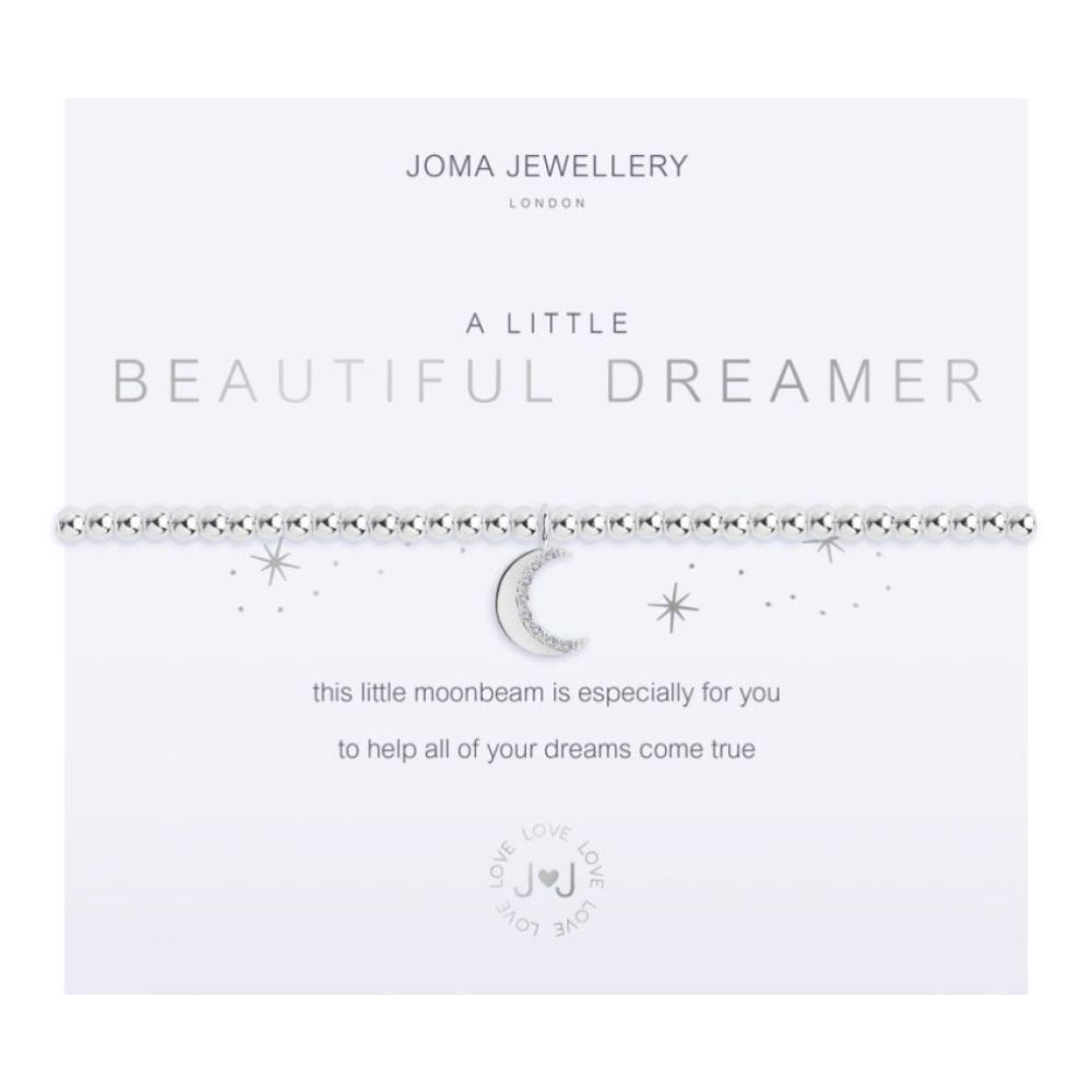 A Little - Beautiful Dreamer - Silver- 17.5cm Stretch Bracelet