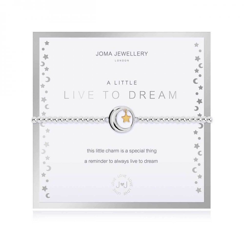 Beautifully Boxed A Littles | Live To Dream | Silver | Bracelet | 17.5cm Stretch