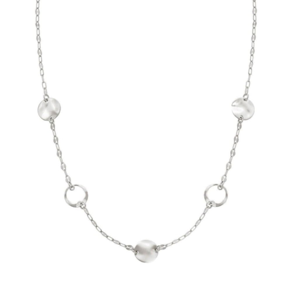 LUNA Choker In 925 Silver & CZ Short Silver