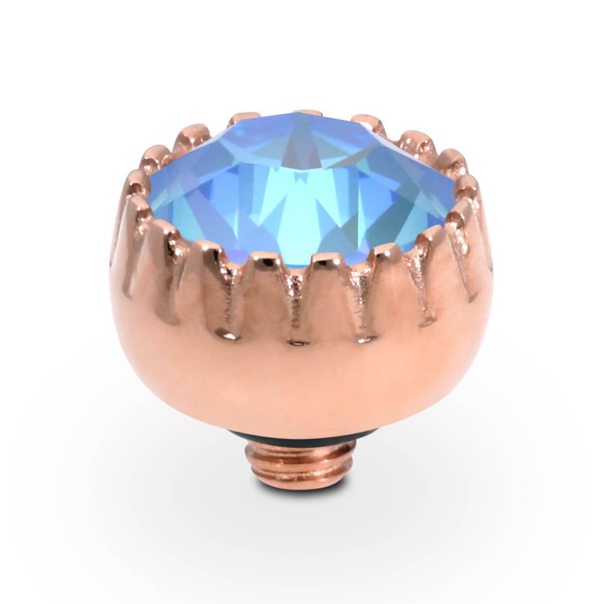 LONDON Small (RG/P) 8mm Ocean Delite Ring Top