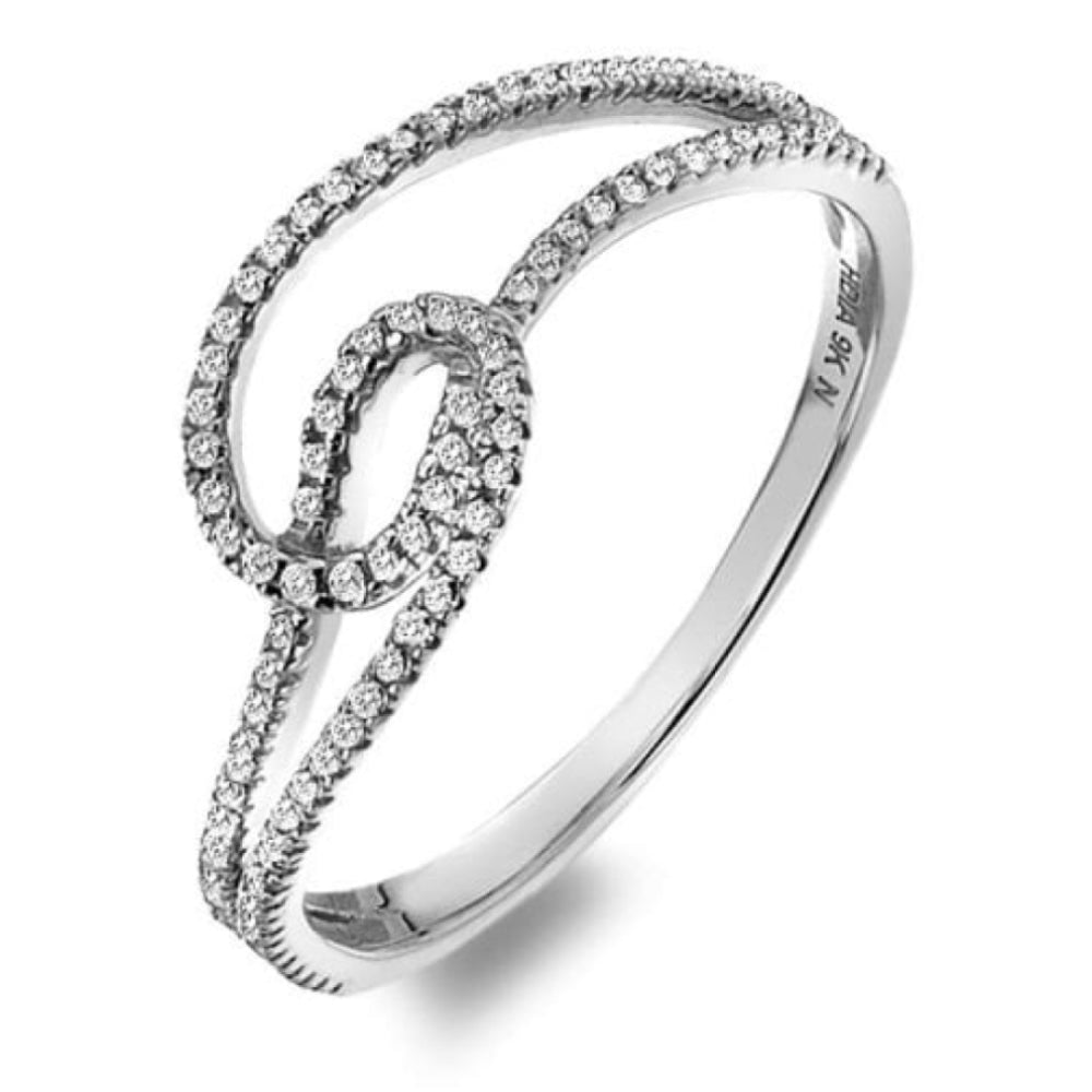 Flow Ring - White Gold