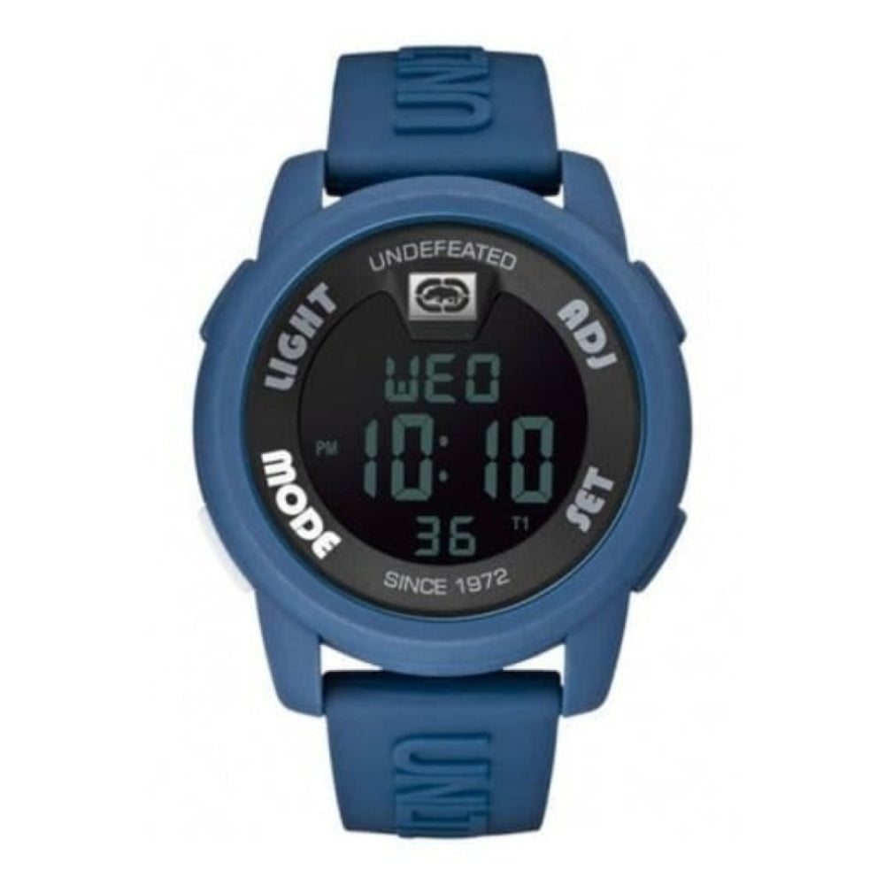 Gents 20-20 Blue Rubber Digital Strap Watch