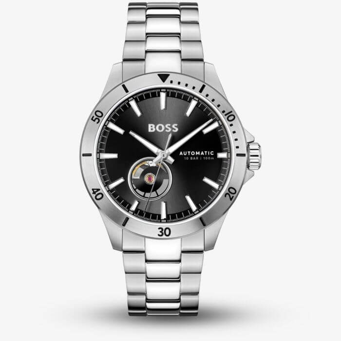 Troper Automatic Black Dial With TwoTone Bracelet Strap Gents Watch