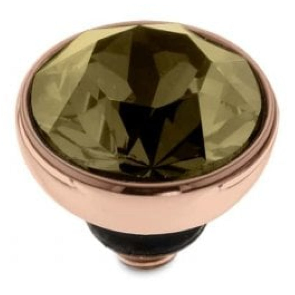Famosa BOTTONE 8mm (RG/P) Smoky Quartz
