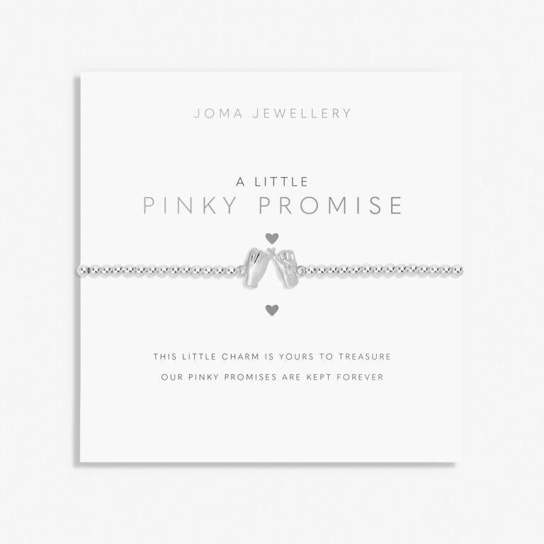 A Little 'Pinky Promise' Silver Plated Bracelet