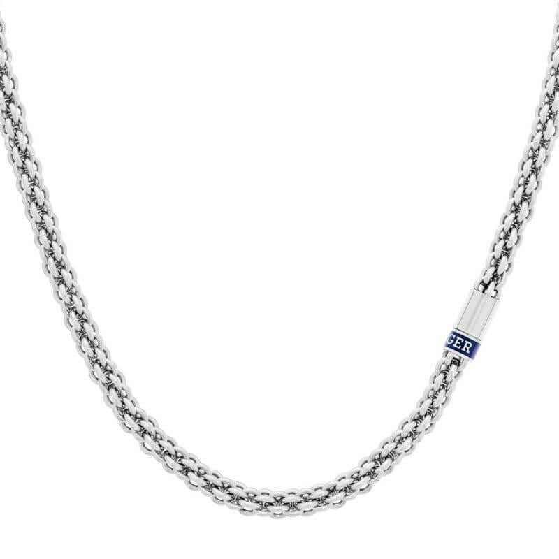Intertwined Circles Stainless Steel Chain Necklace