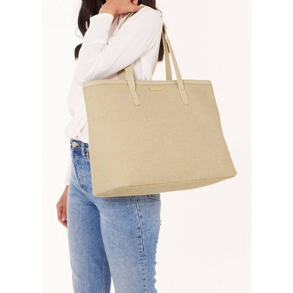 Callie Large Tote Beach Bag | Natural | 33.8 X 50 X 18cm