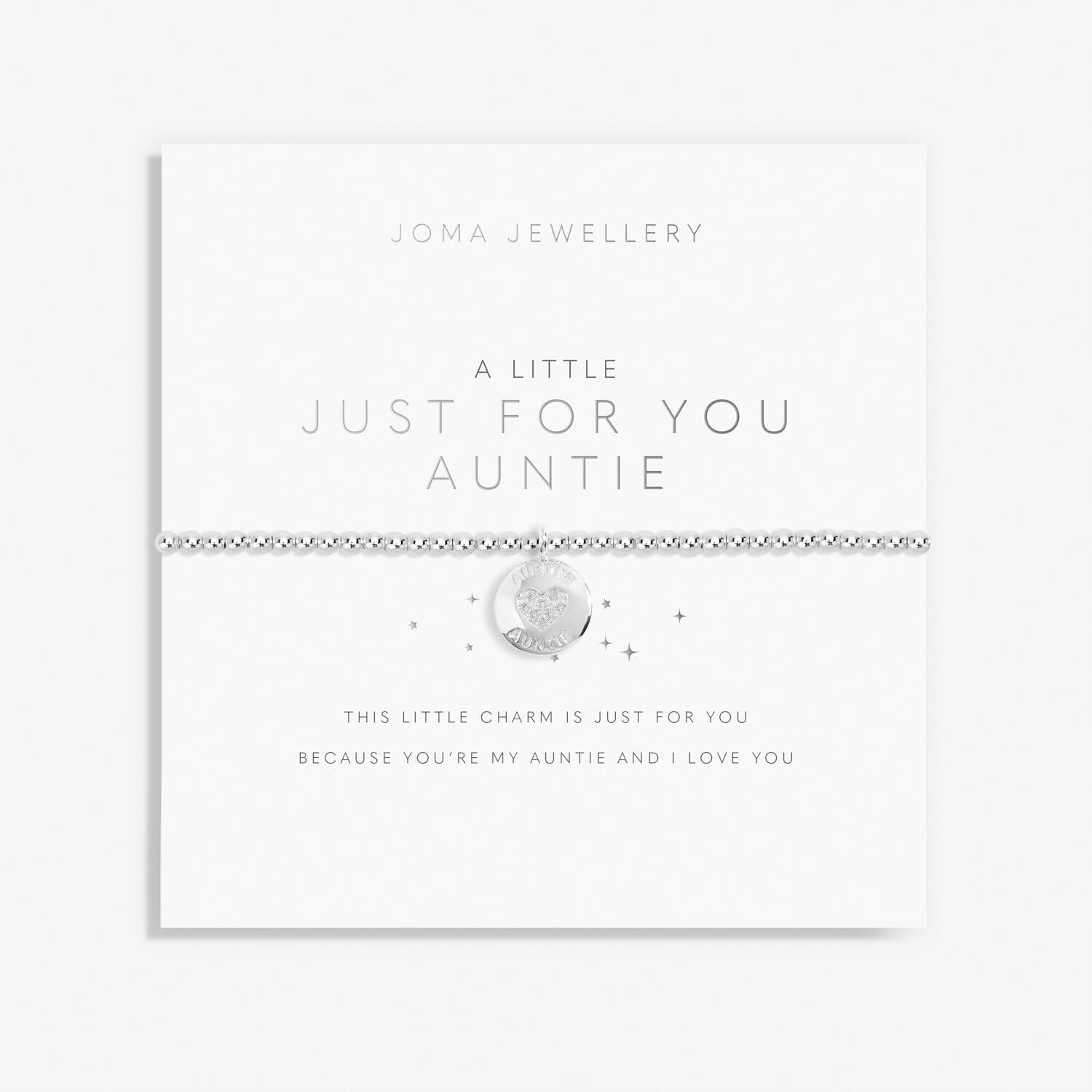 A Little 'Just For You Auntie' Bracelet