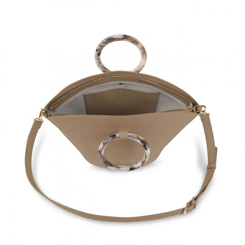 Capri Round Handle Bag | Taupe