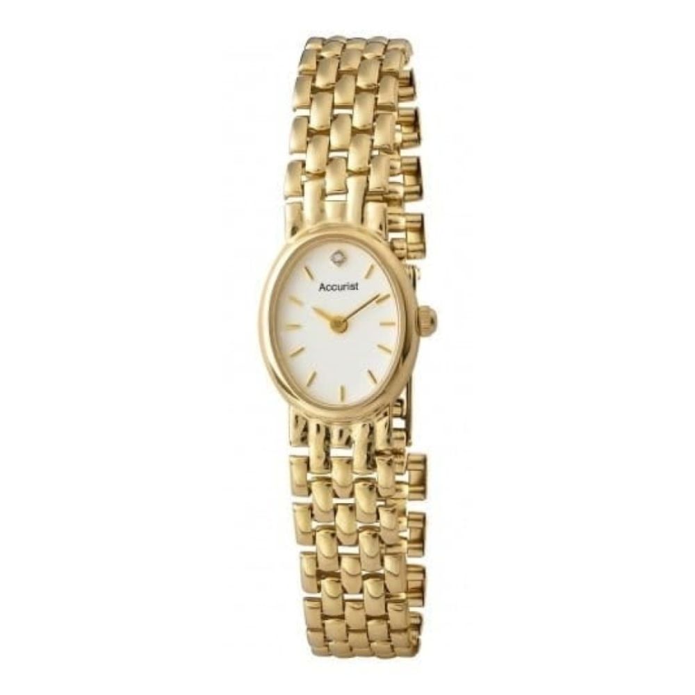 9ct Gold Mother Of Pearl Ladies Watch