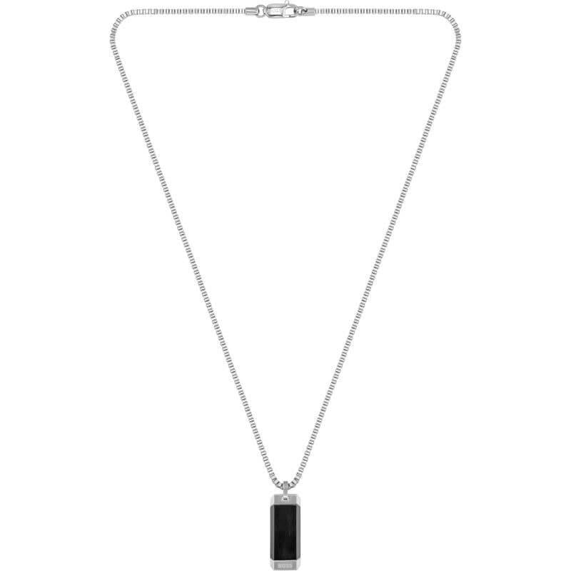 Bennett Stainless Steel Dog Tag Gents Necklace