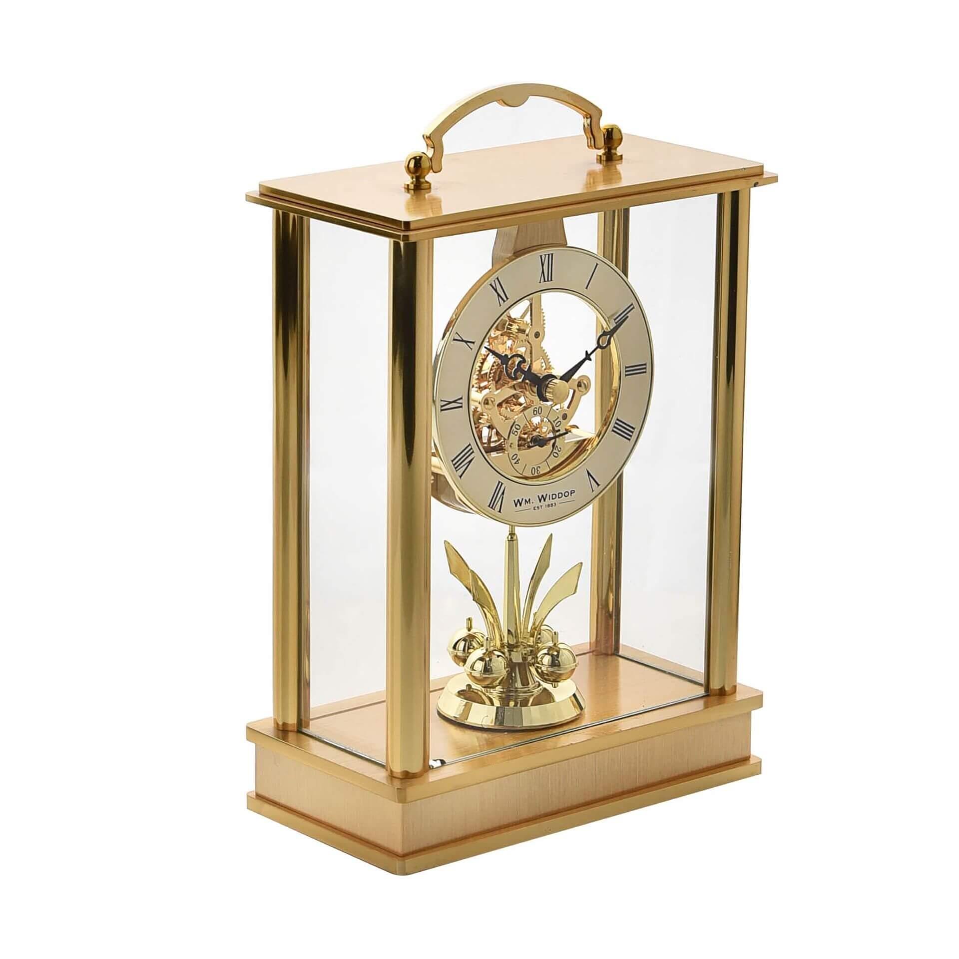 Lantern Mantel Clock Skeleton/Rotating Pendulum