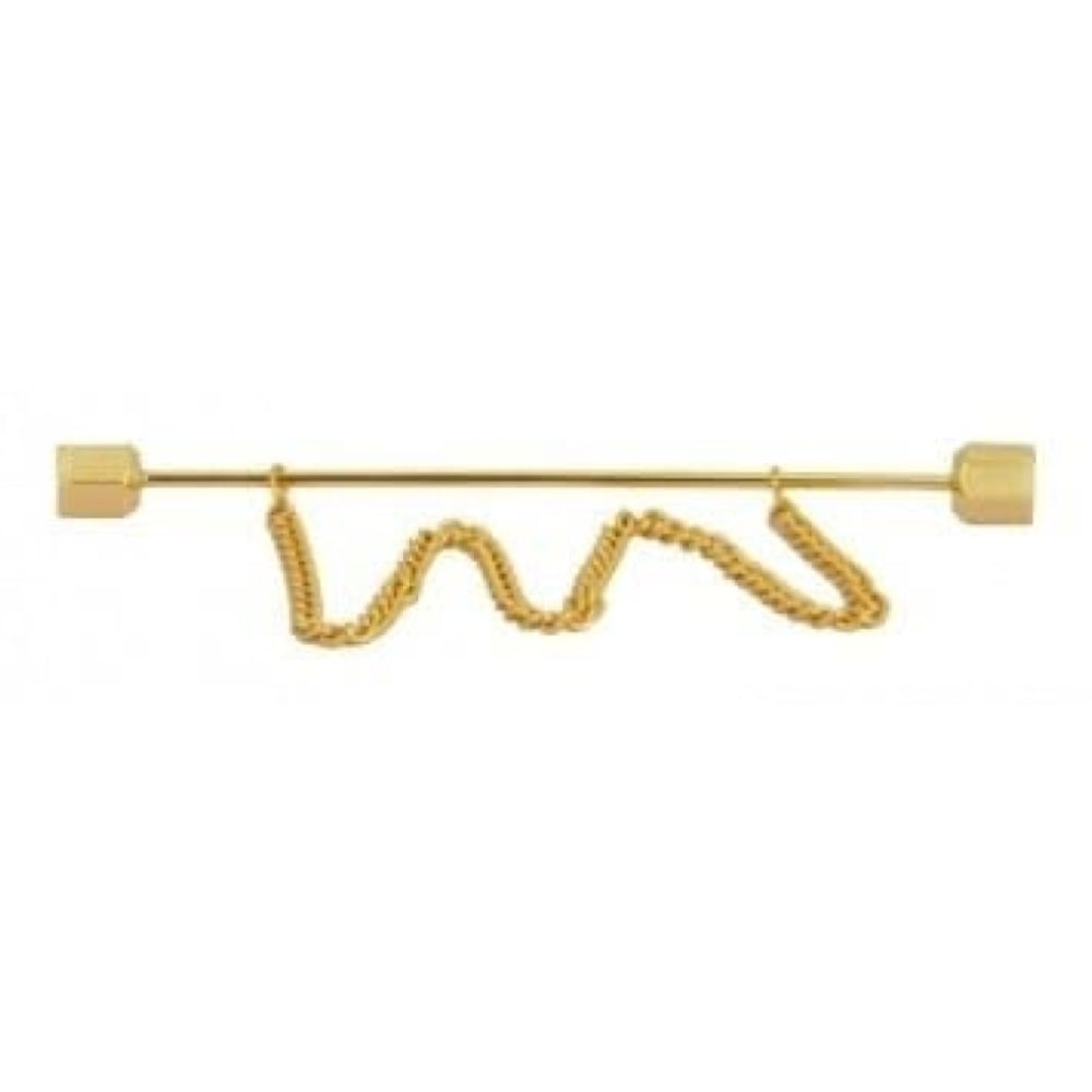 Collar Gold Plated Bar With Chain