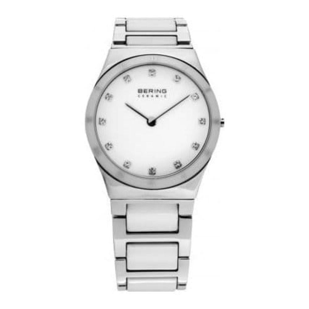 Ladies Ceramic & Steel White Bracelet Watch