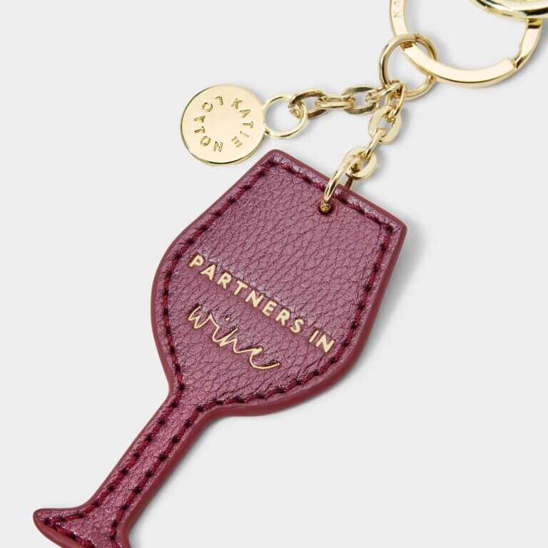 Chain Keyring | Partners In Wine | Plum | Glass