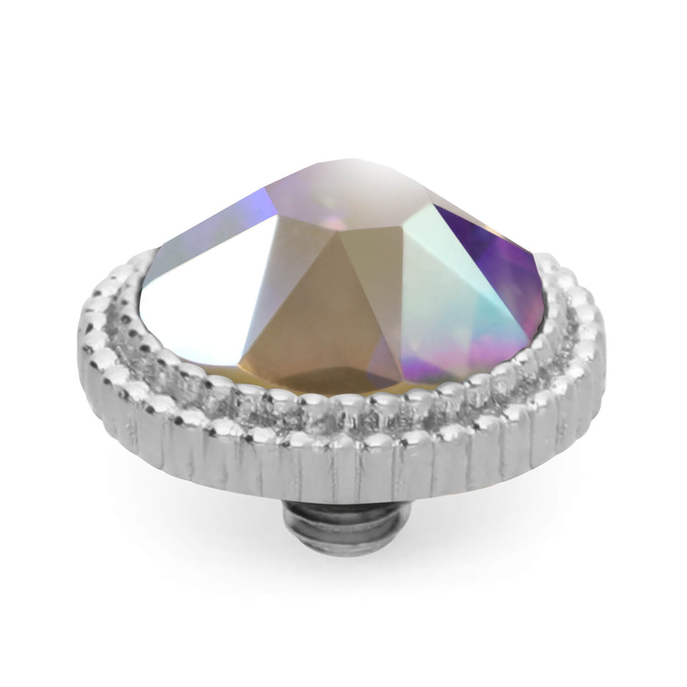 Fabero Flat S/P 10mm Crystal Aurora Boreale Top