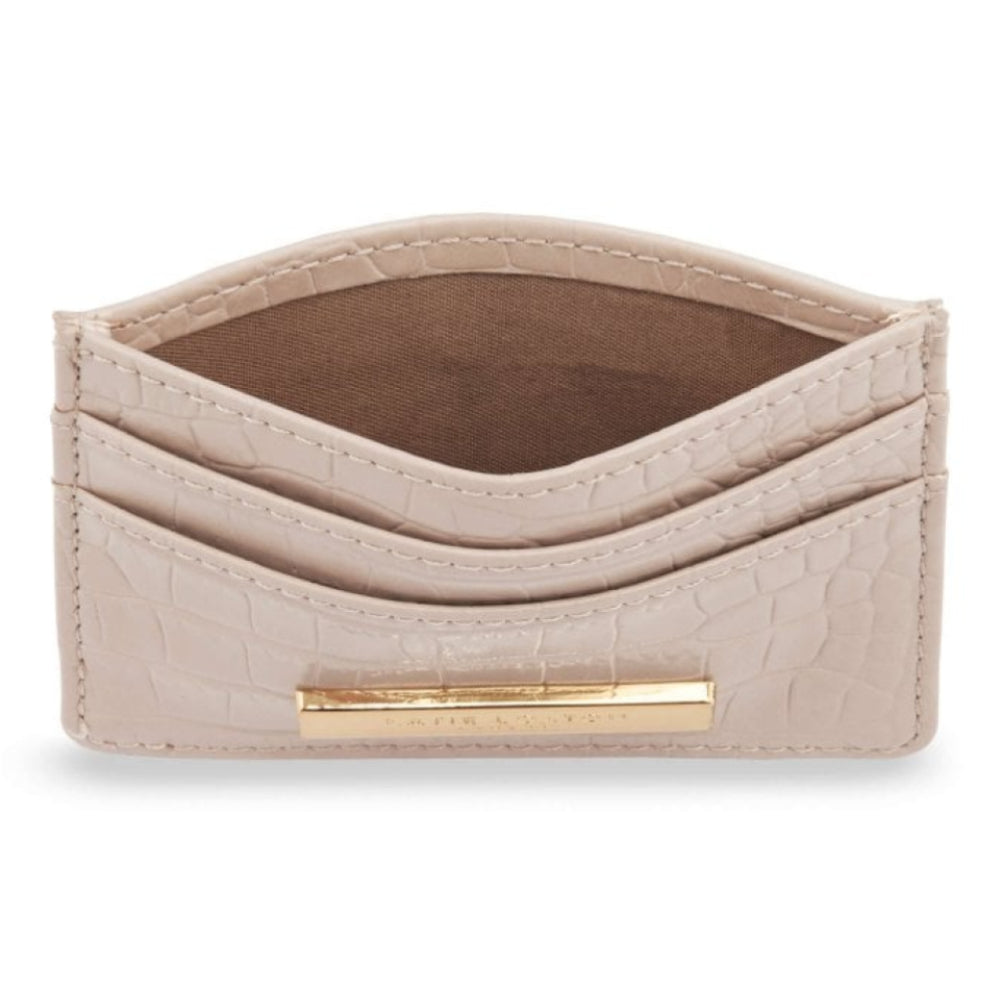 CELINE CROC CARDHOLDER - Oyster - 7.7x10.7x1.3cm