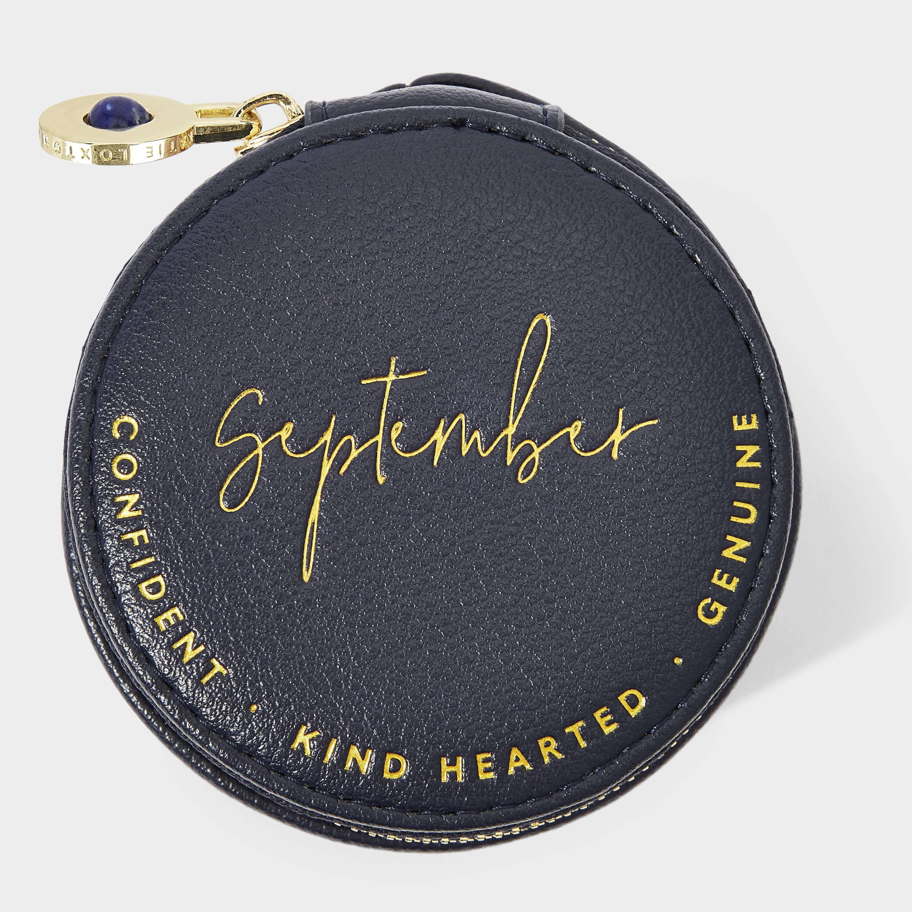 Birthstone Jewellery Box | September | 9 X 9 X 5.5cm