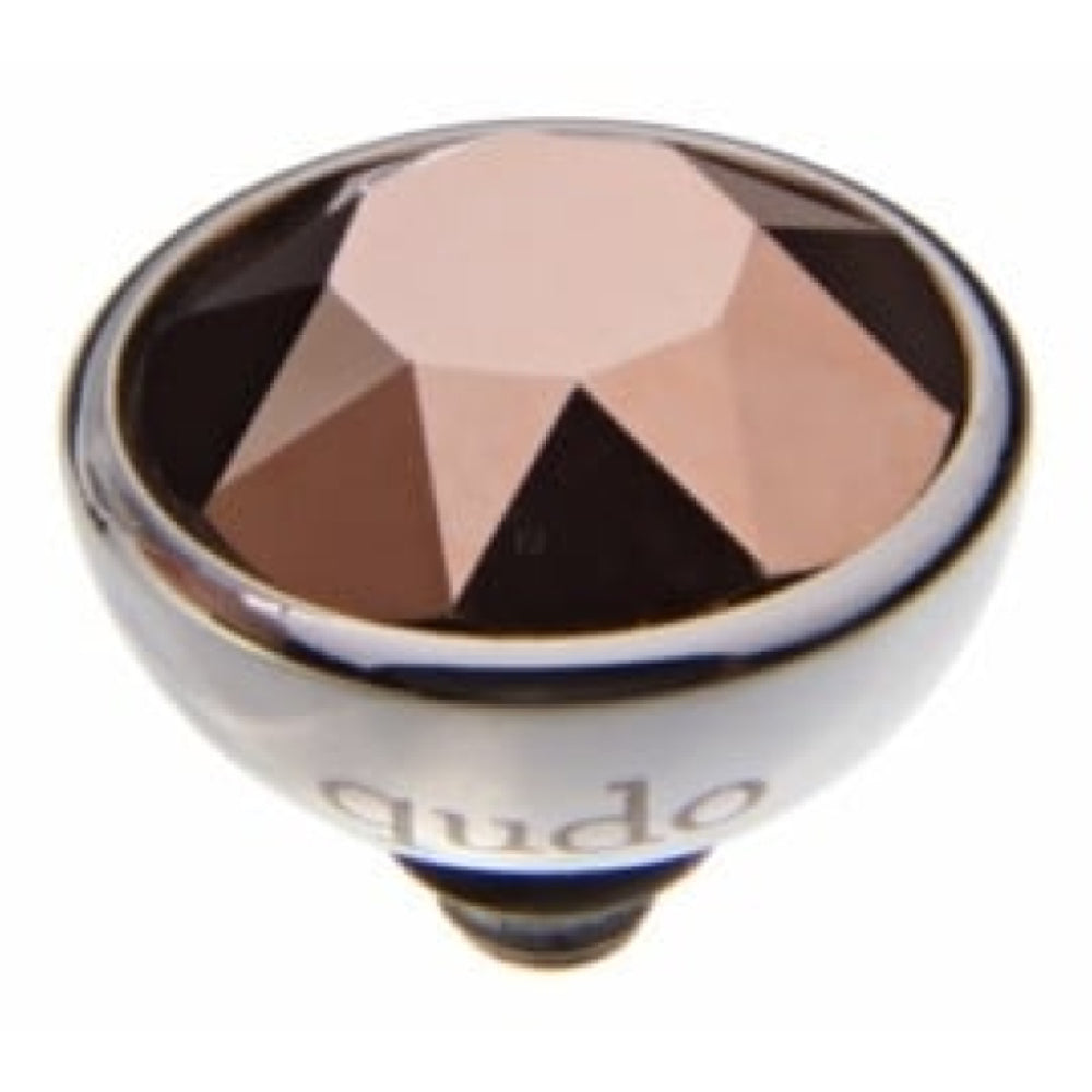 Famosa Silver 10mm Bottone Ring Top Rose