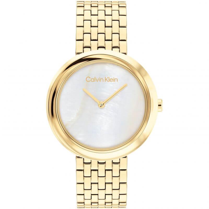 MOP Dial With Gold Plated Bracelet Strap Watch