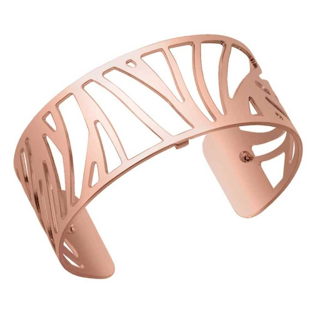 Rose Gold Plated Parrot Feather Pattern 25mm Cuff