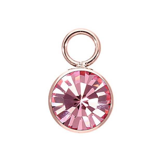 Light Rose Charm BOTTONE 10mm (RG/P)