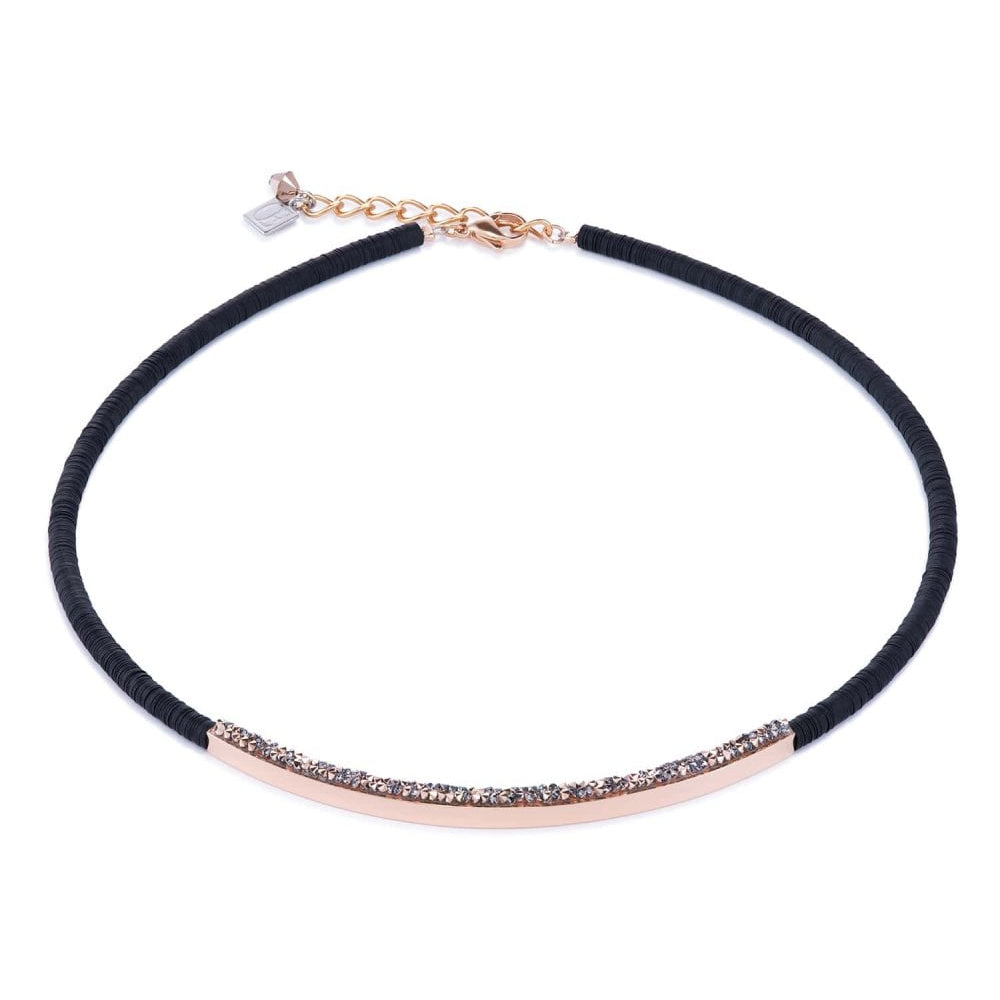 Swarovski Crystals, Rose Gold Plating & Sequins Necklace