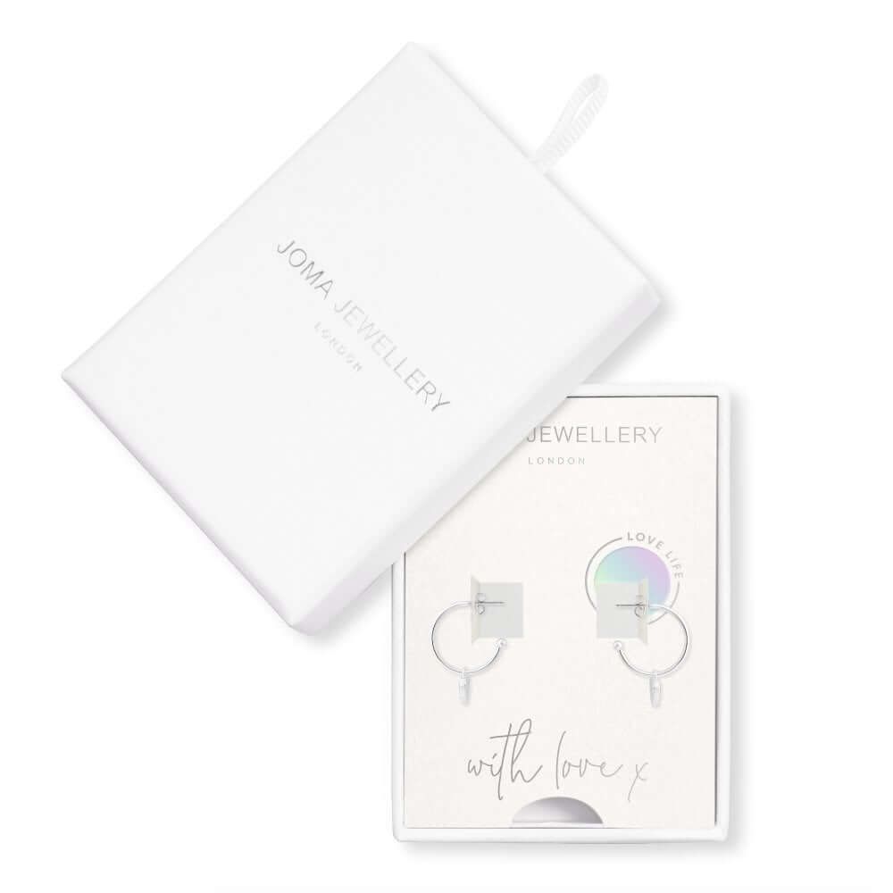 Treasure The Little Things Love Life Silver Earrings