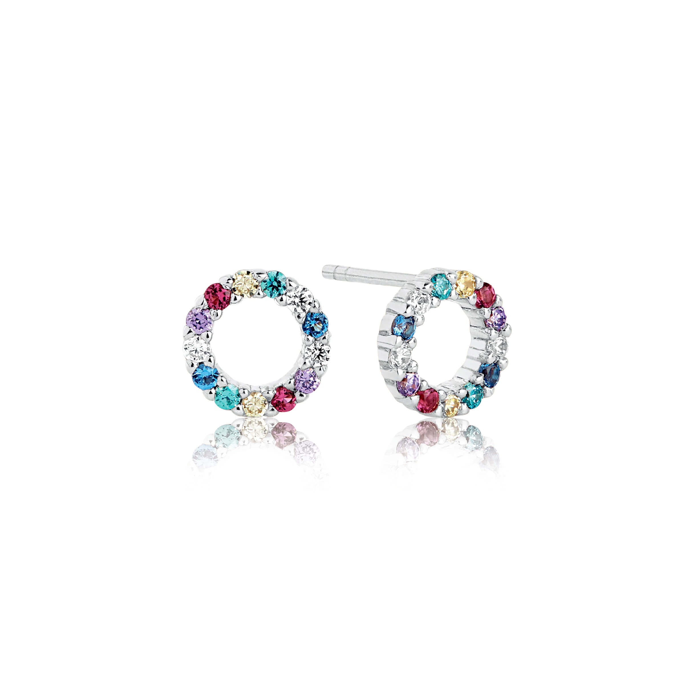 Biella Piccolo Earrings With Multicoloured Zirconi