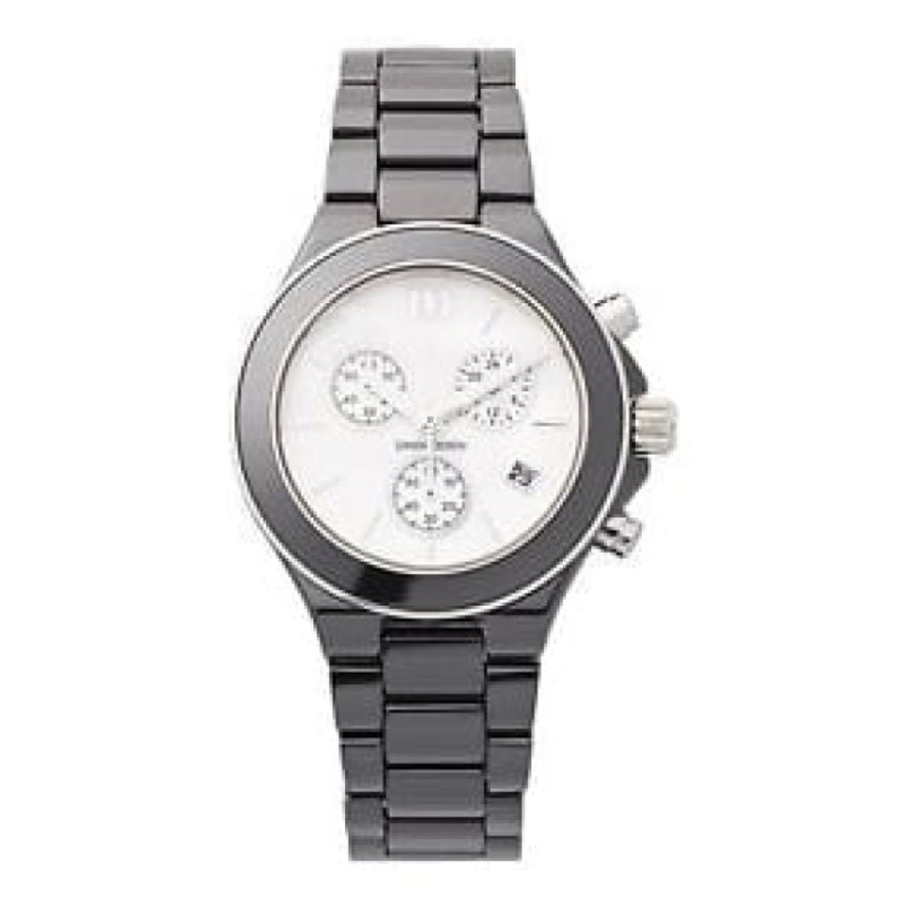 Ladies Black Ceramic Chronograph Watch