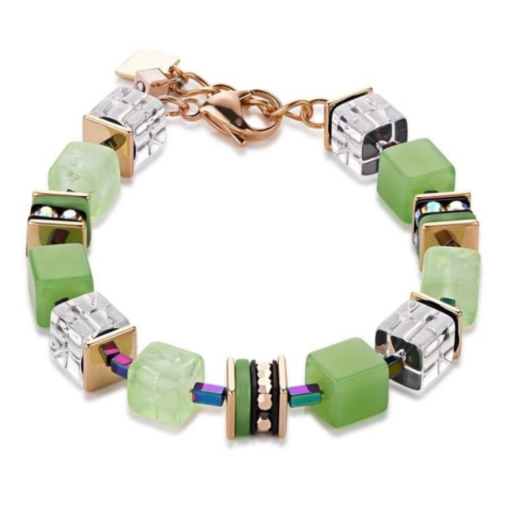 Green Geo Cube Bracelet
