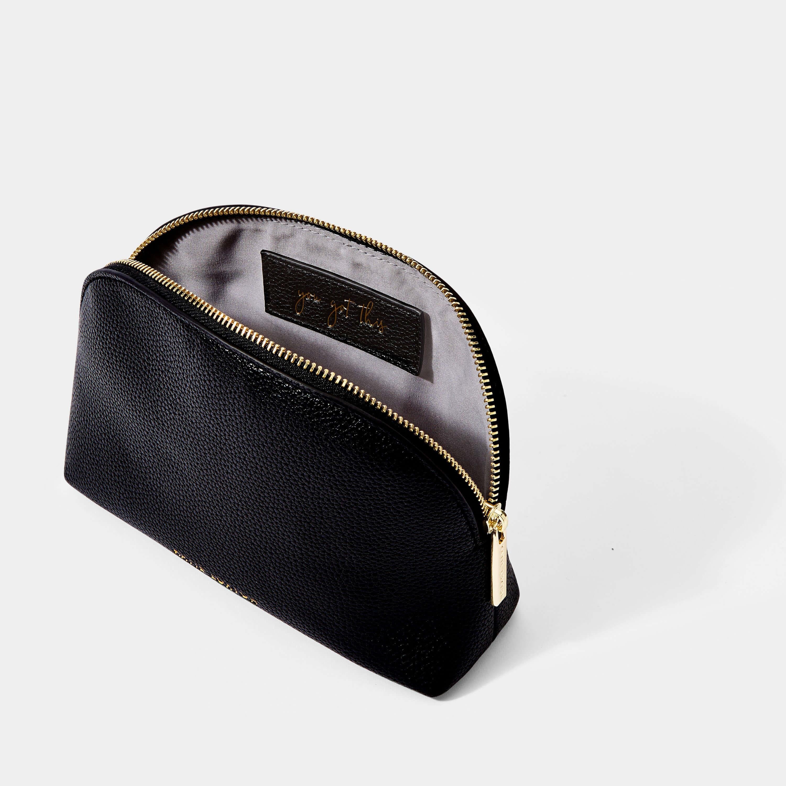 Secret Message Make Up Bag | Black