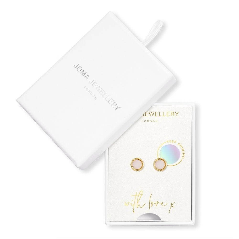Treasure The Little Things Keep Shining Gold Earrings