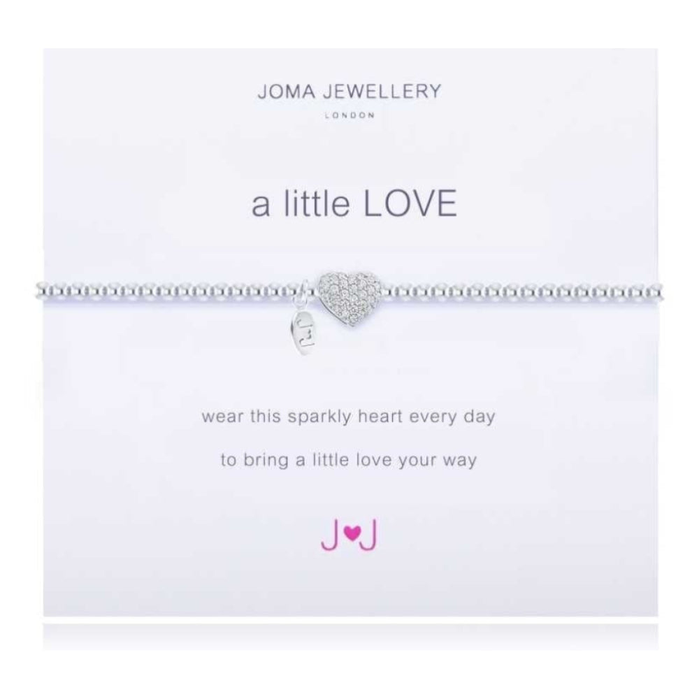 a little LOVE BRACELET - pave silver heart