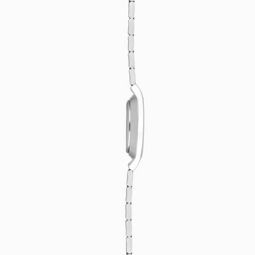Silver Case with Silver White Dial & Stainless Steel Bracelet Men's Watch