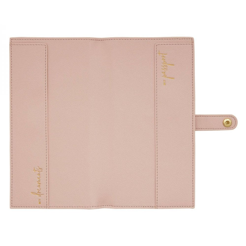 Travel Wallet | Live Love Sparkle | Dusty Pink | 23 X 12cm