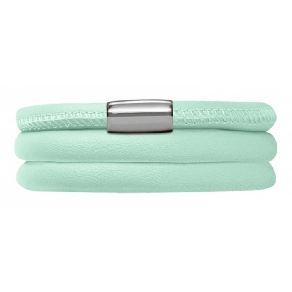 Triple Band Turquoise Leather Bracelet