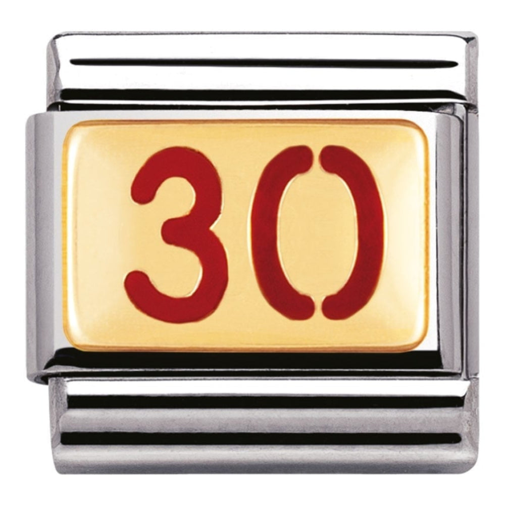 Classic Gold and Red '30' Link