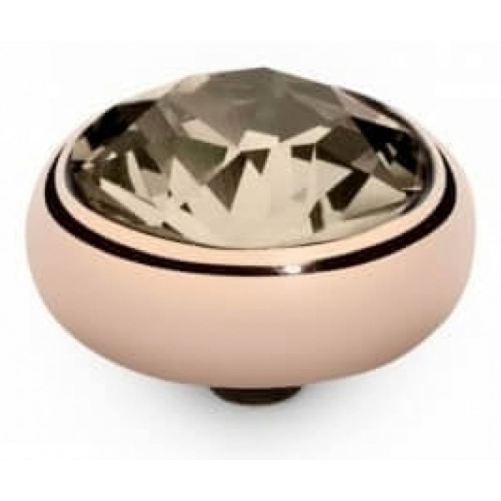 Famosa Rose Gold Plated 10mm Sesto Light Silk Ring Top