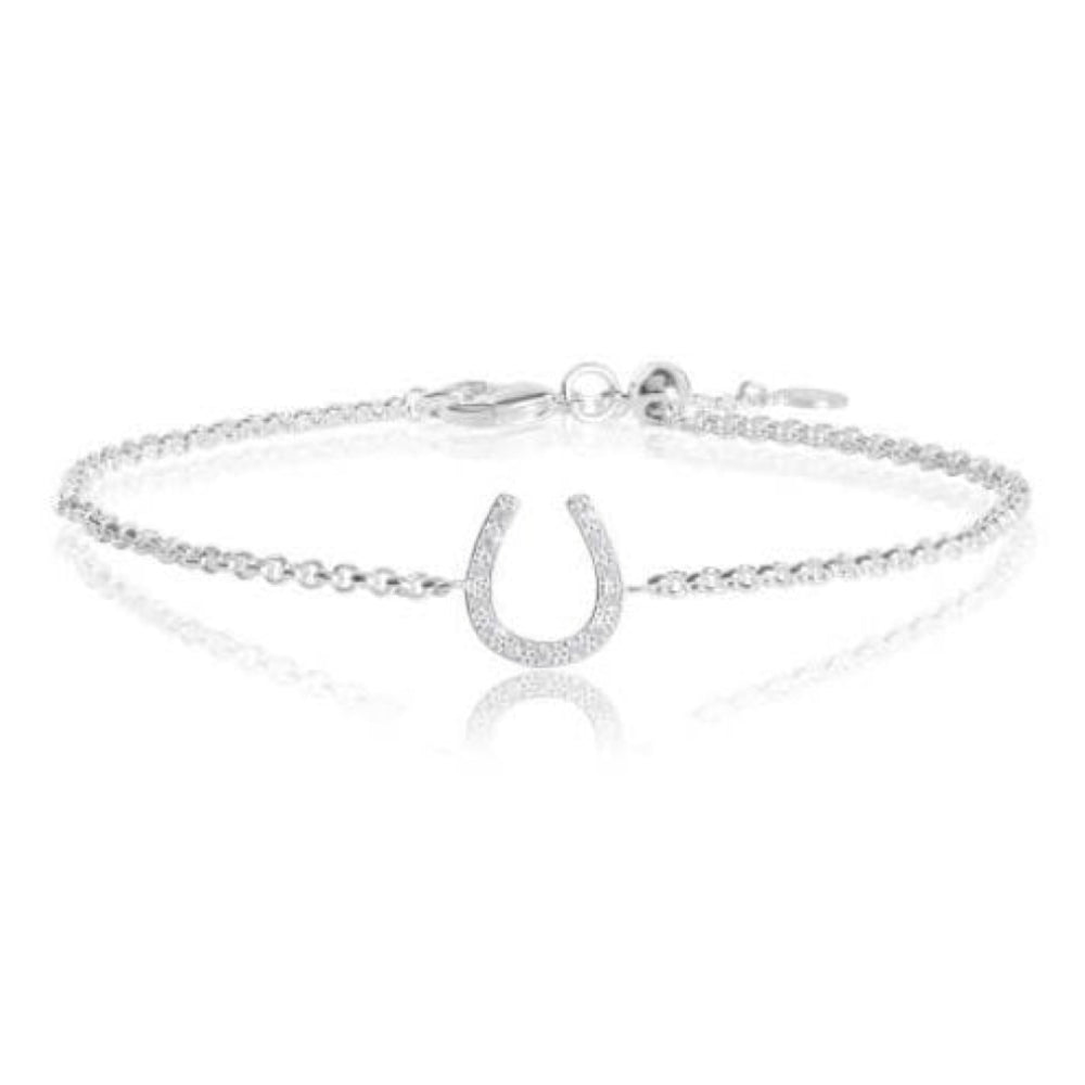 STERLING SILVER - LOVE LUCK SPARKLE - Sterling Silver Bracelet