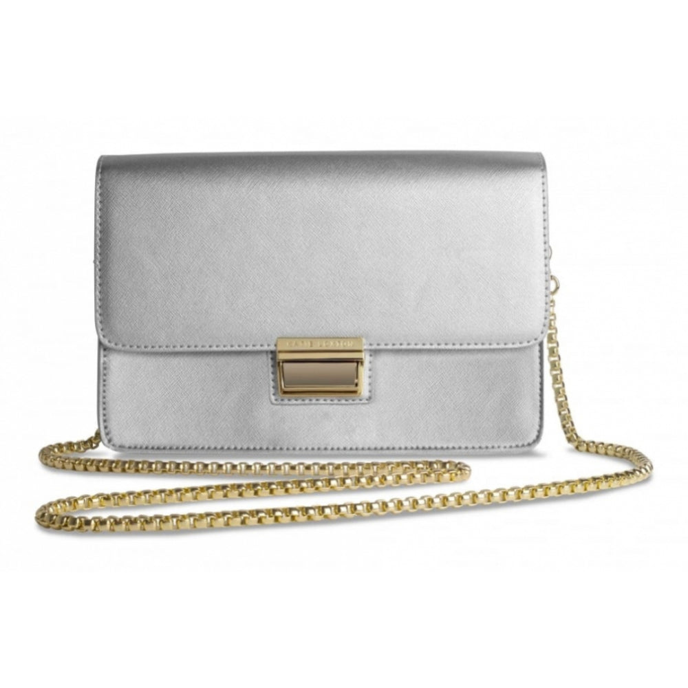 Anya Box Bag - Metallic Silver