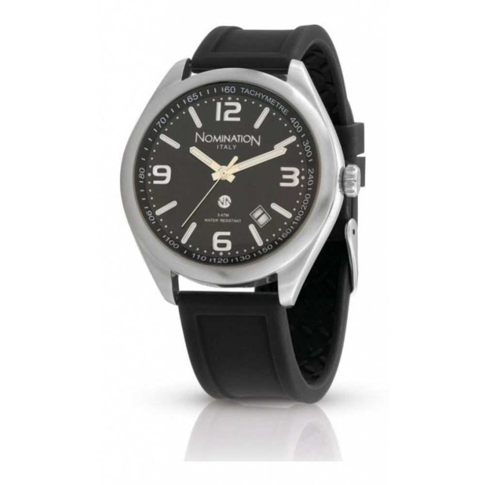 Classic Cruise Watch Black Silicone Strap