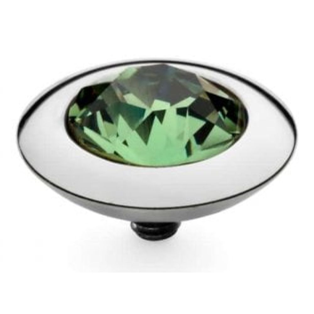 Famosa Silver 13mm Tondo Ring Top Erinite