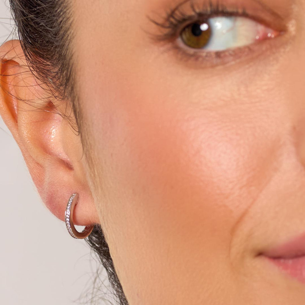 Revival Classic Glitz CZ Hoop Earrings