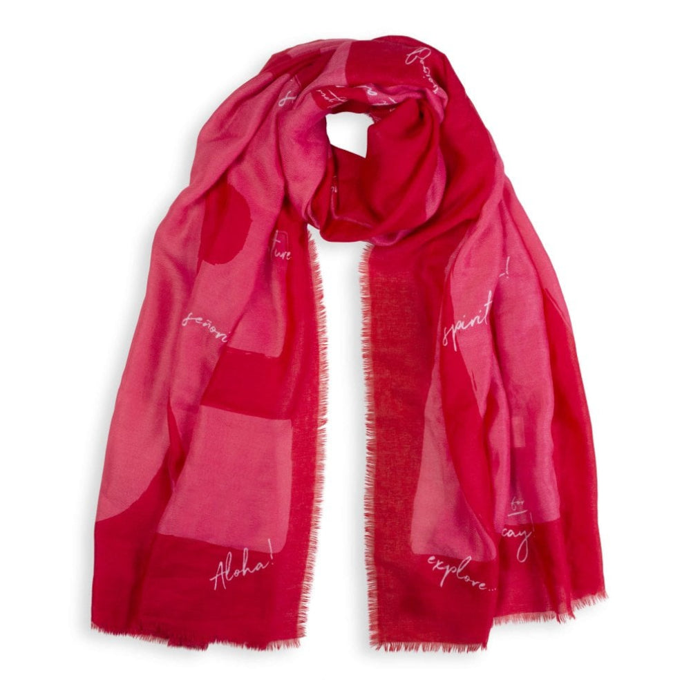 Sentiment Scarf - Adventure - Frayed Edge