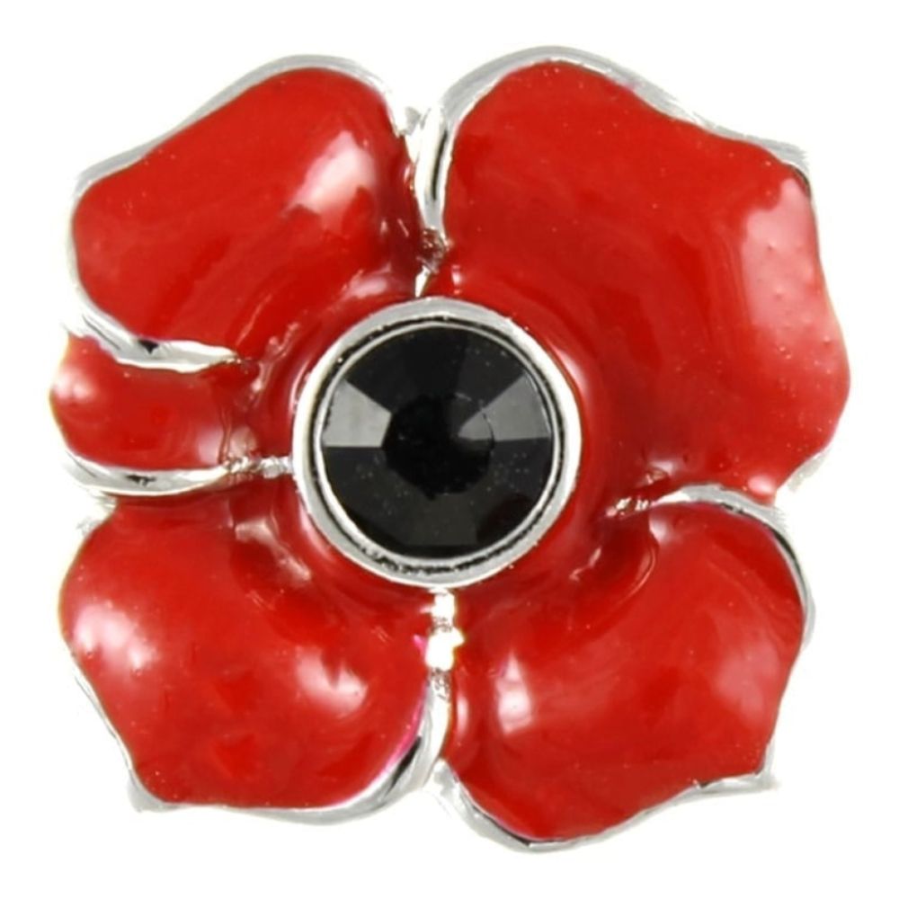 4 Petal Poppy Lapel Pin 15mm