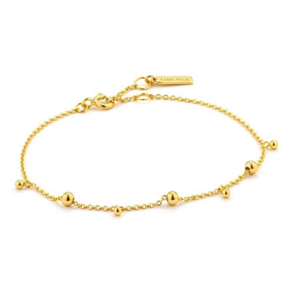 Modern Minimalism Drop Balls Bracelet Gold