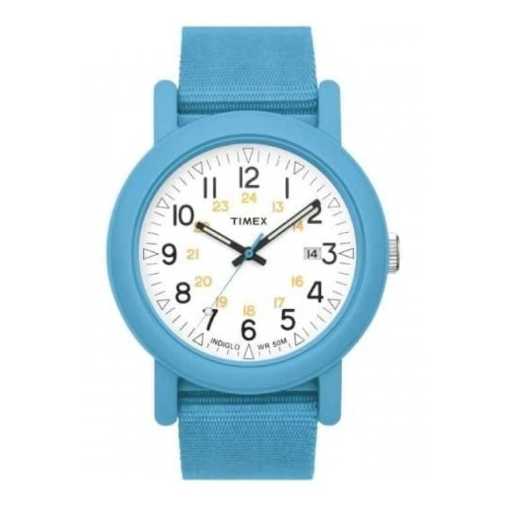 Unisex Blue Fabric Strap Camper Watch